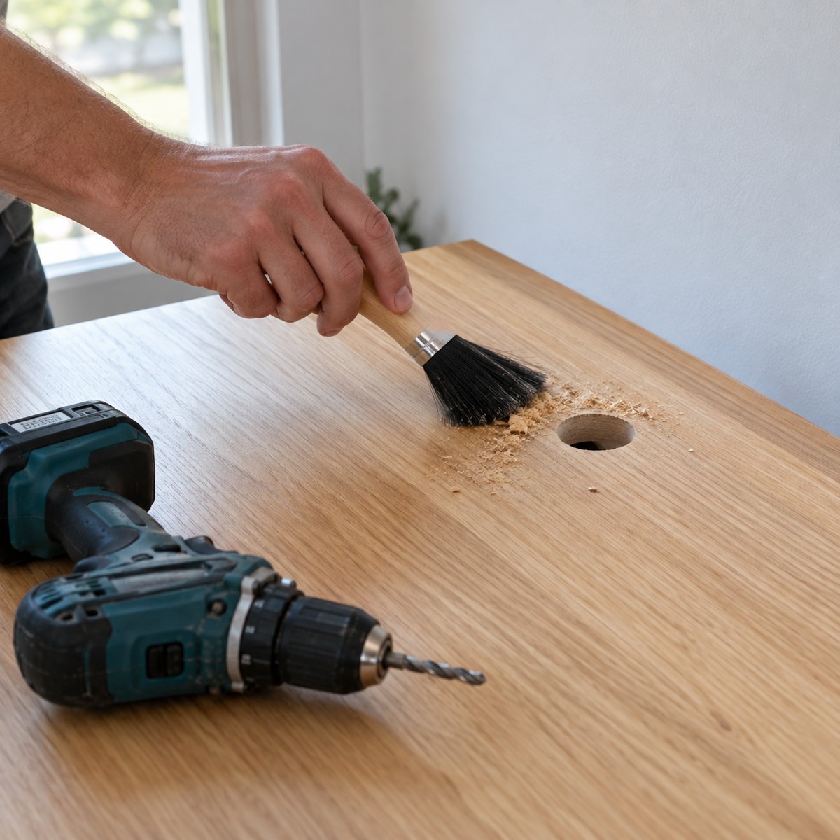 Monitor Arm Installation with Table Drilling — view 2