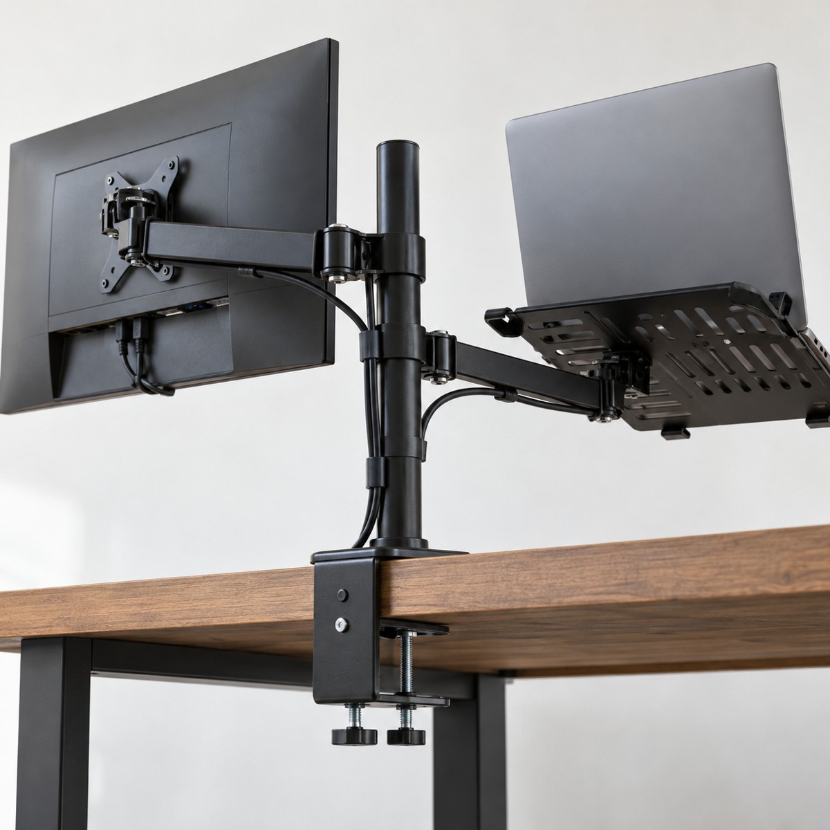 Monitor Arm with Laptop Tray — view 3