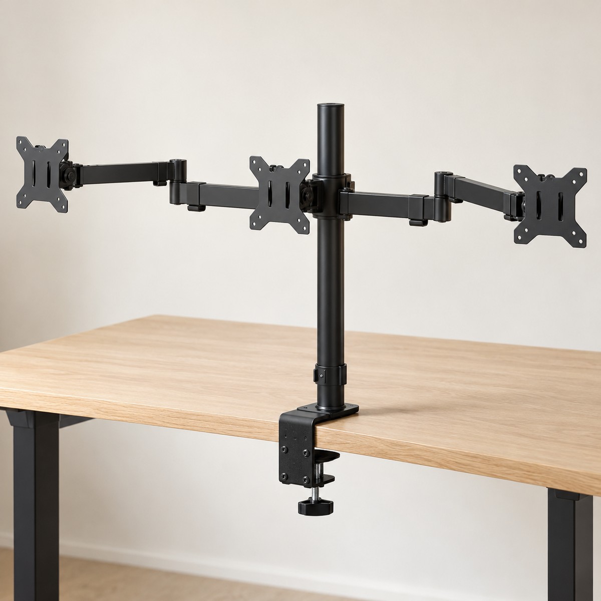 Triple Monitor Arm 17–27 Inch | 3 Screen Desk Mount